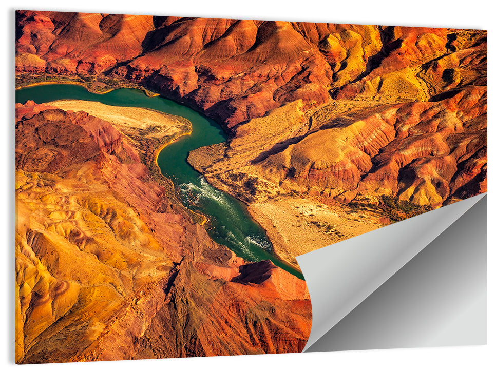 Aerial Colorado River Canyon Wall Art