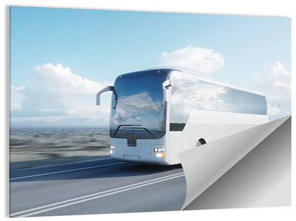 Desert Highway Tour Bus Wall Art