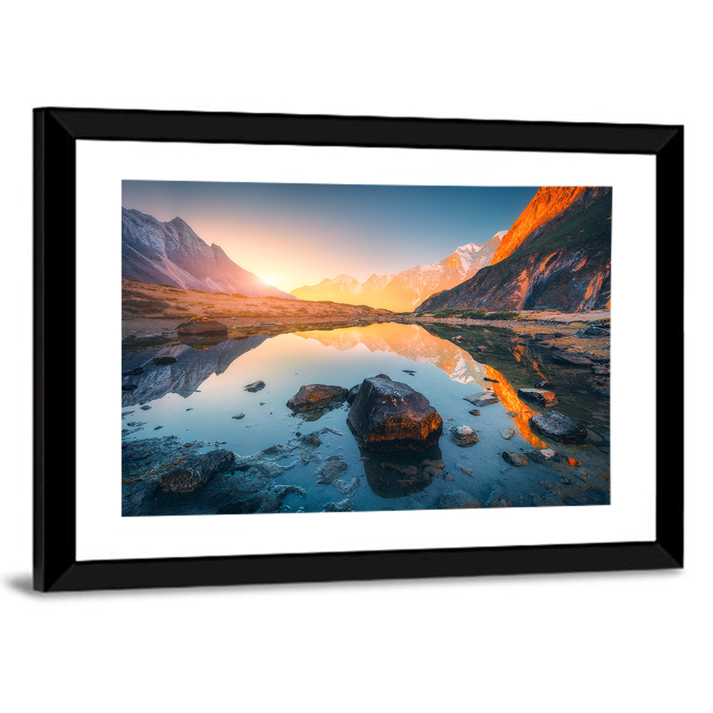 Himalayan Lake Reflections Wall Art