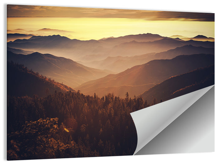 Sierra Nevada Mountains Wall Art as a poster print
