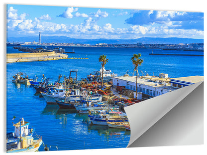 Sfax Fishing Harbor Wall Art
