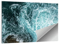 Aerial Ocean Waves with Sea Foam Wall Art