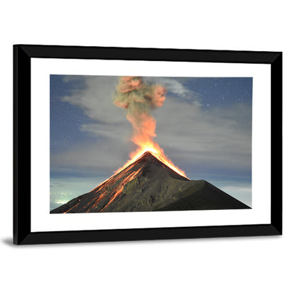 Fuego Night Eruption Wall Art