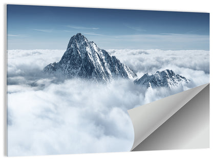 Peaks Above Clouds Wall Art