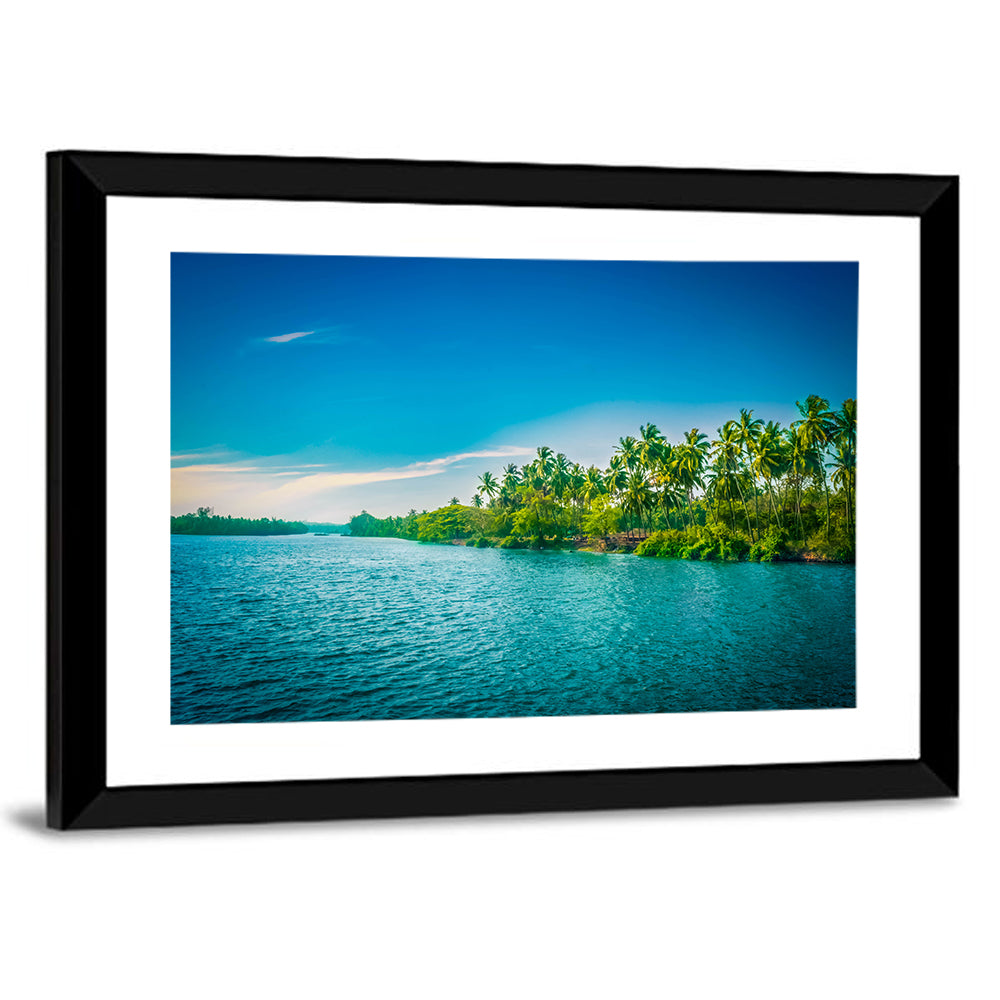 Tropical River in India Wall Art