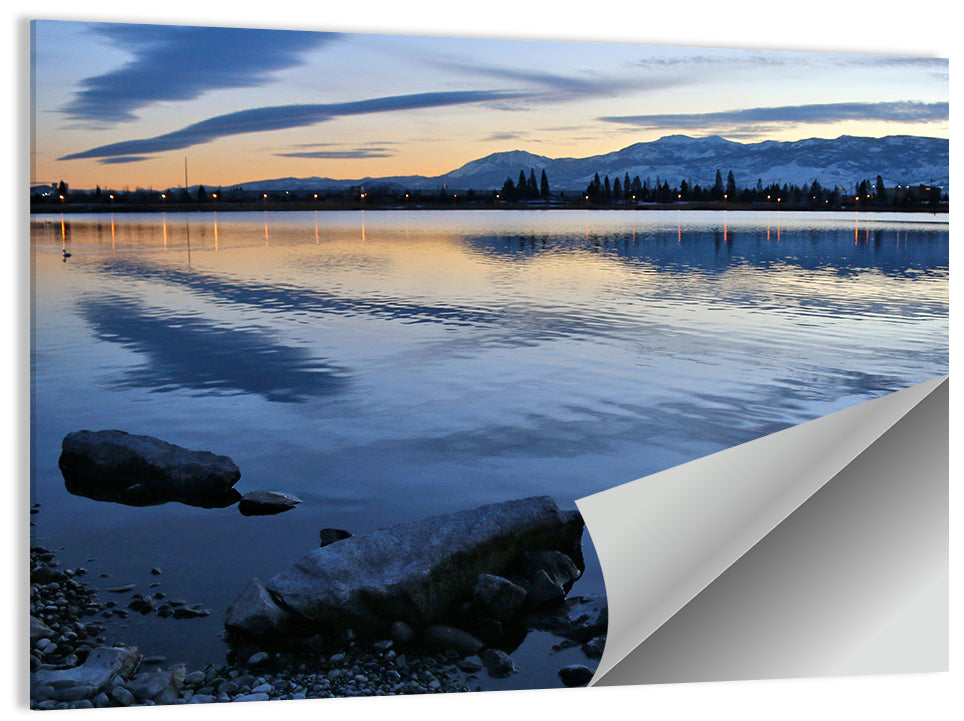 Sparks Marina Twilight Reflection Wall Art