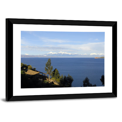 Lake Titicaca Thatched Roof View Wall Art