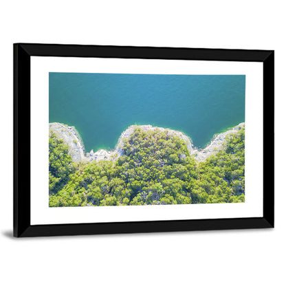 Lake Travis Shoreline Aerial Wall Art
