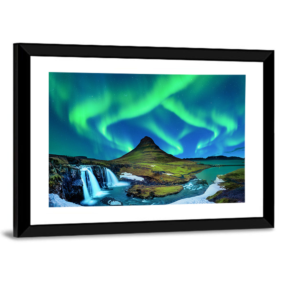 Kirkjufell Northern Lights Wall Art