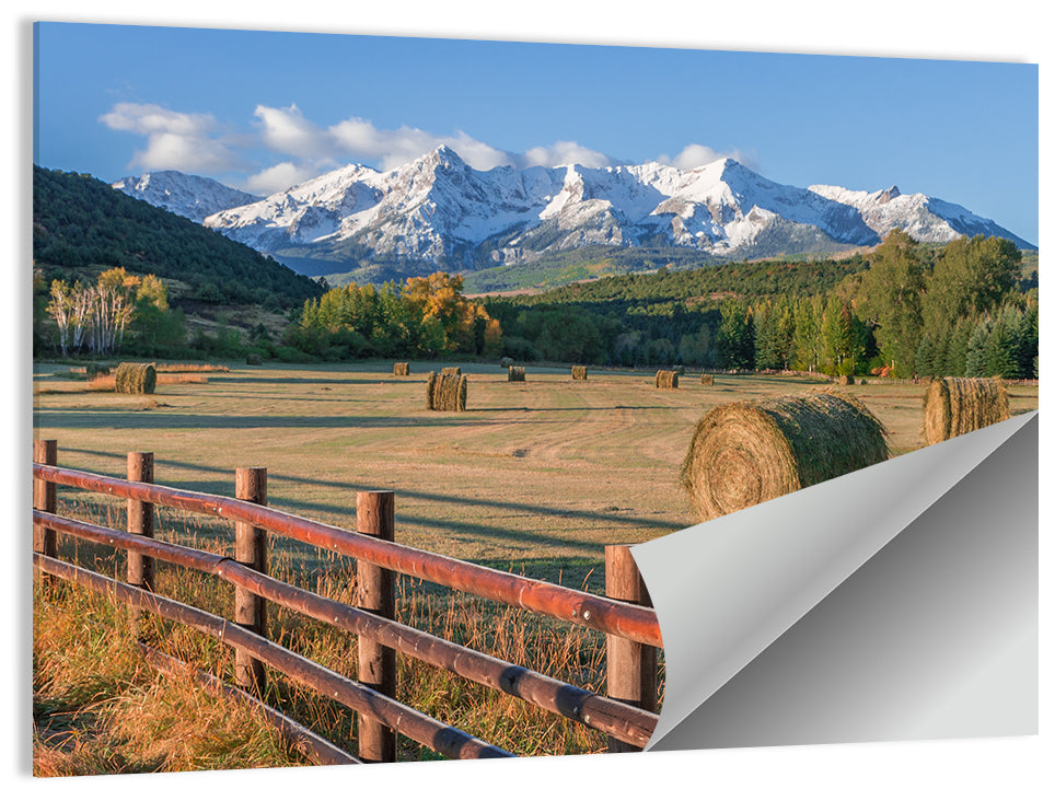 Colorado Hay Bales Wall Art