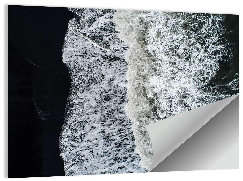 Black Sand Beach Wall Art