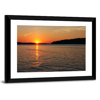 Mississippi River Sunset Wall Art