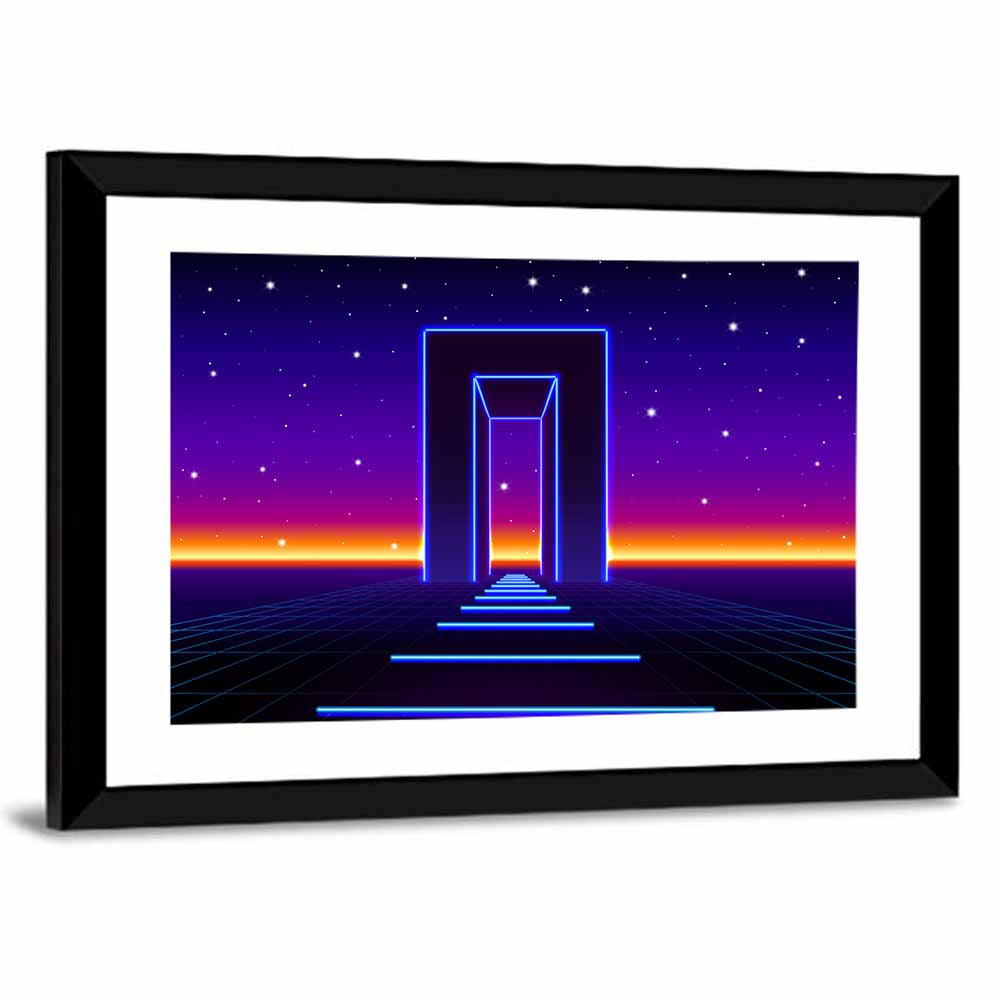 Neon Road to the Future Wall Art