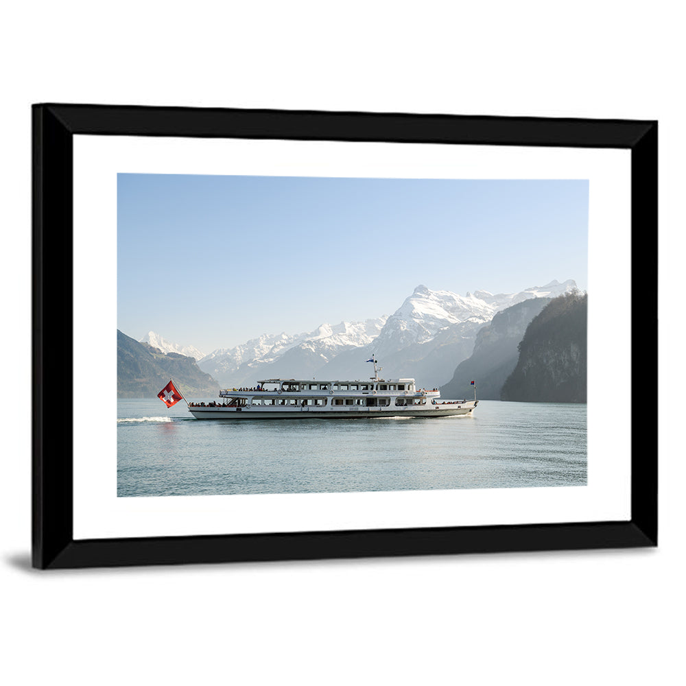 Lake Lucerne Passenger Boat Wall Art
