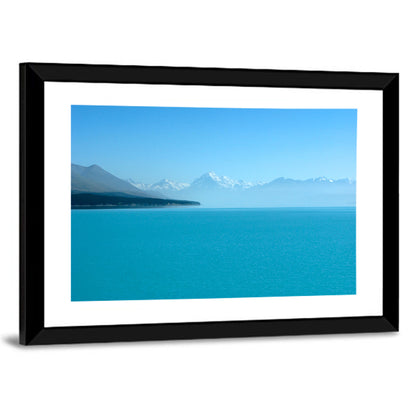 Turquoise Lake Pukaki View of Mount Cook Wall Art