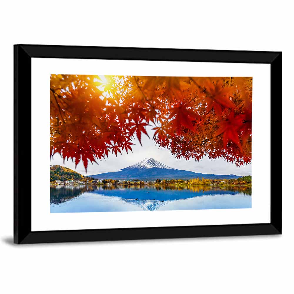 Mount Fuji Over Lake Kawaguchiko Wall Art
