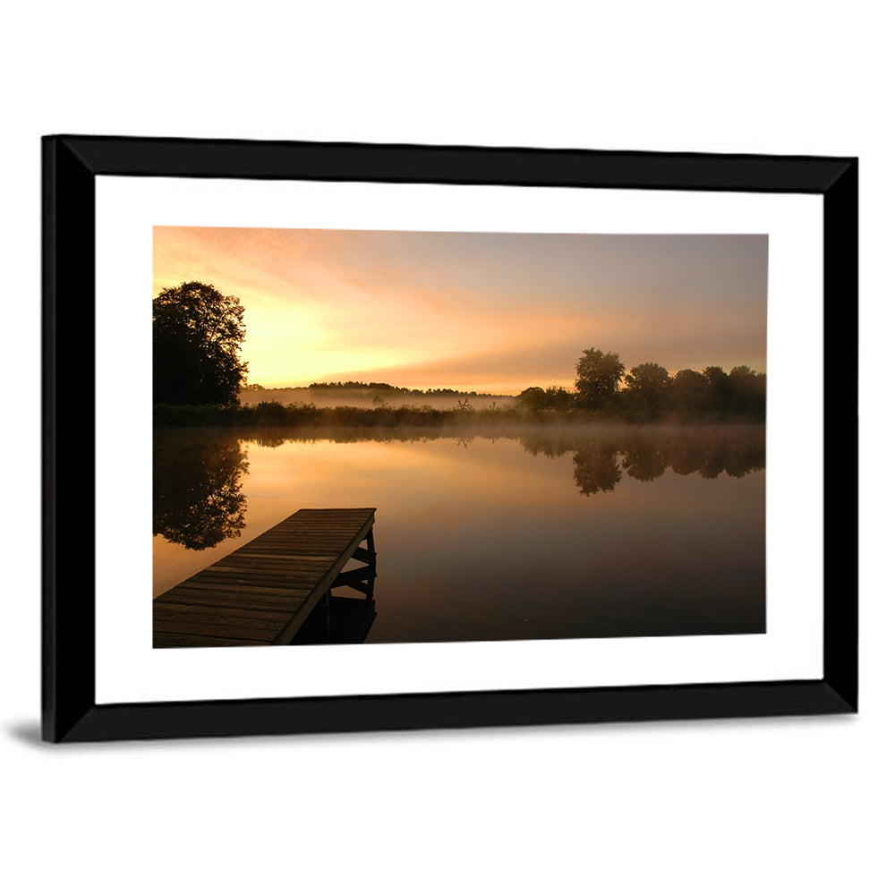 Golden Morning Pier Wall Art