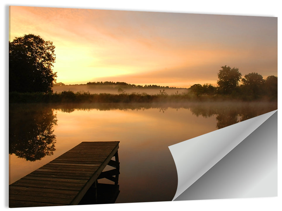 Golden Morning Pier Wall Art