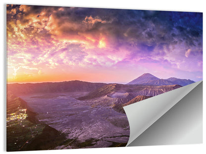 Mount Bromo Sunset View Wall Art