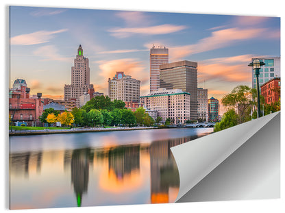 Providence Golden Hour Skyline Wall Art