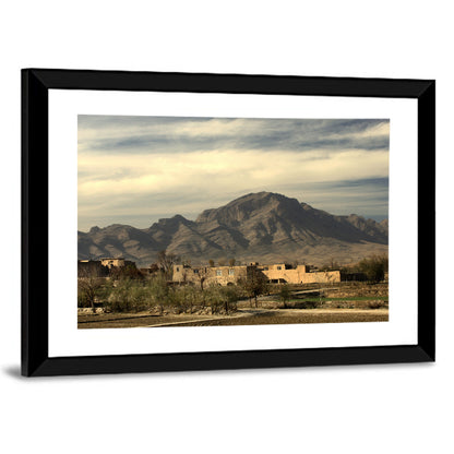 Afghan Mountain Village Wall Art