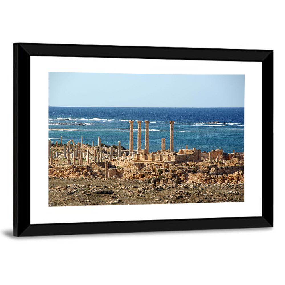 Leptis Magna Coastal Ruins Wall Art