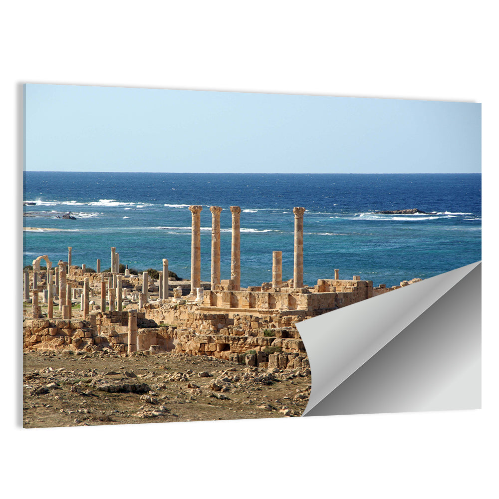 Leptis Magna Coastal Ruins Wall Art