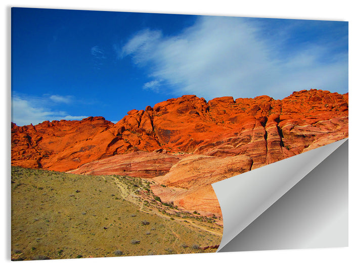 Red Rock Canyon Trail Wall Art as a poster print