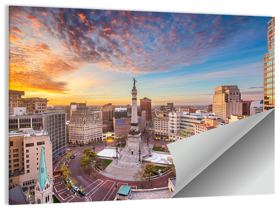 Indianapolis Monument Circle Wall Art