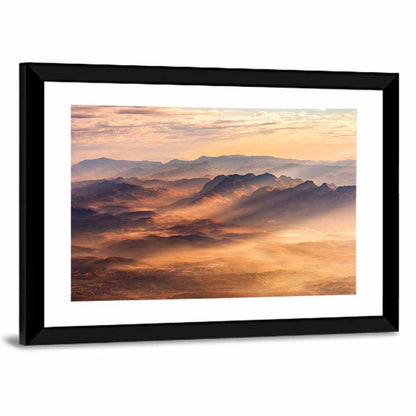Misty Chiangdao Mountain at Golden Hour Wall Art