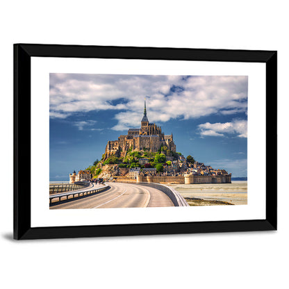 Mont Saint-michel at Low Tide Wall Art