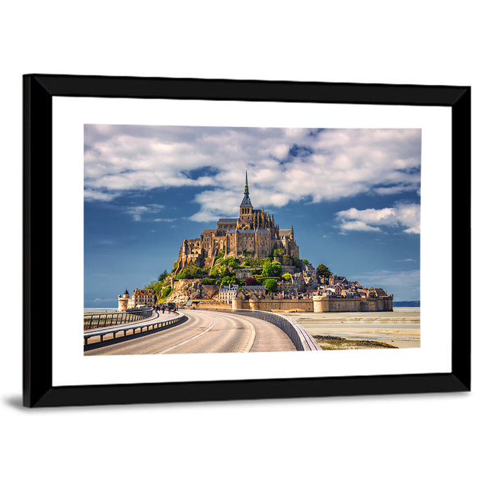Mont Saint-michel at Low Tide Wall Art as a framed print