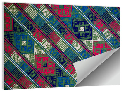 Handwoven Geometric Textile Wall Art