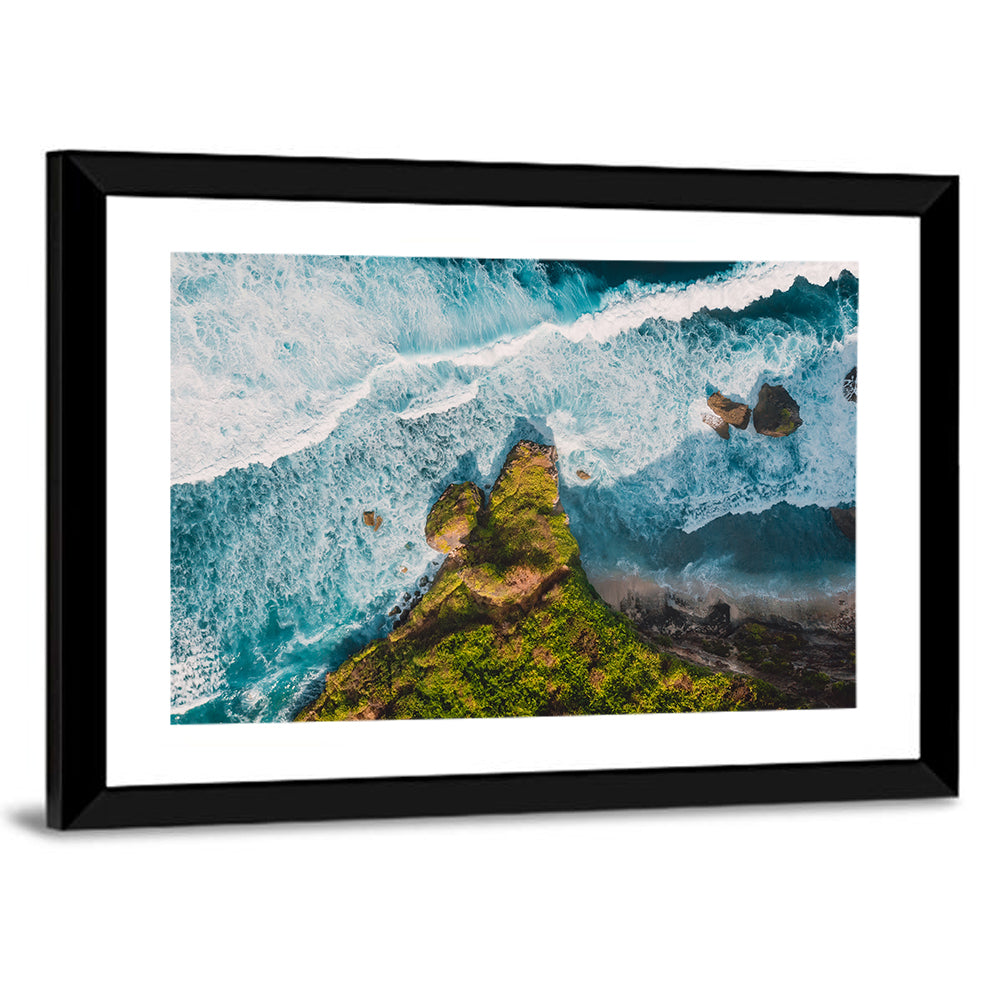 Bali Aerial Cliff View Wall Art
