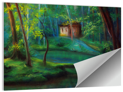 Woodland Fairy Cottage Wall Art