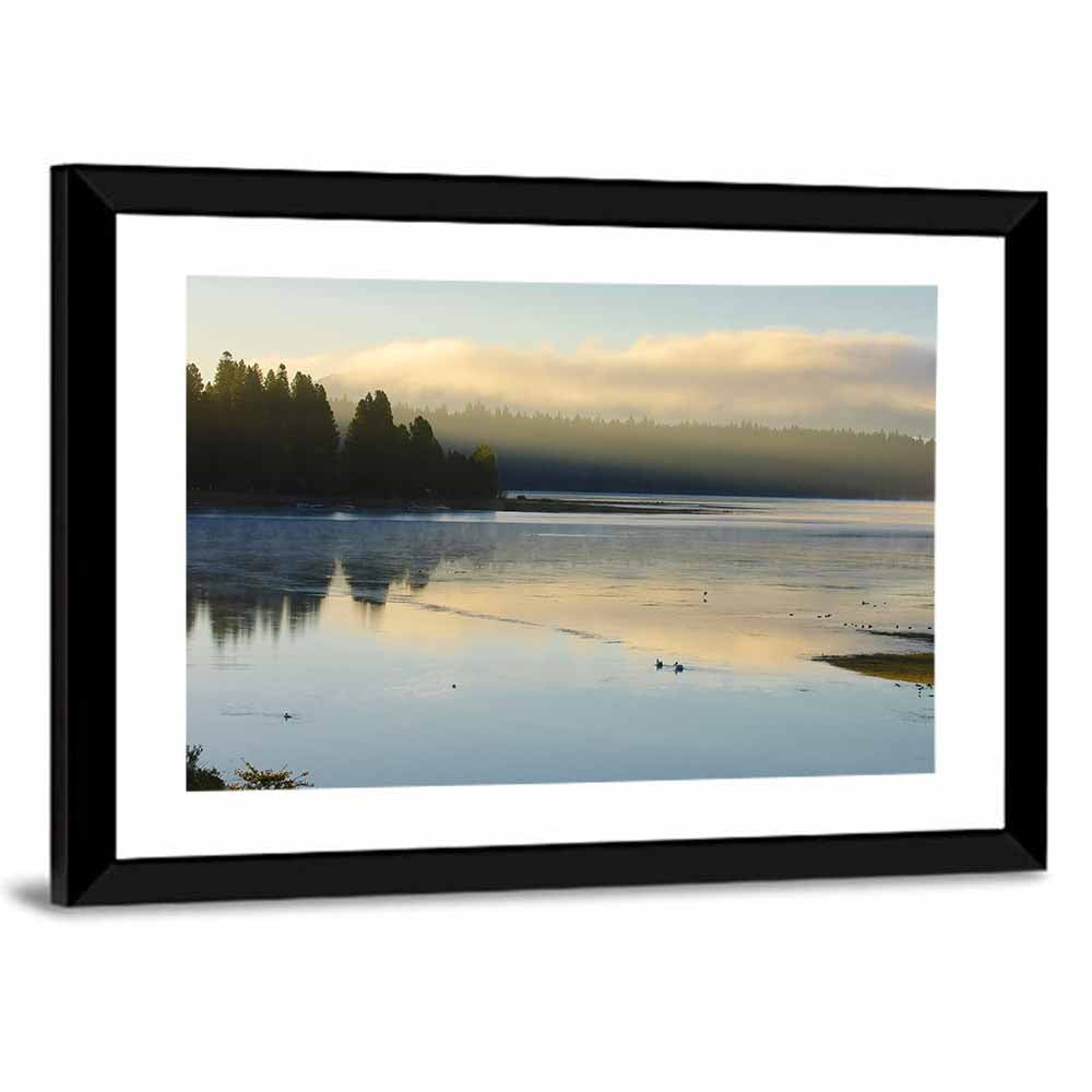Misty Sunrise at Lake Almanor Wall Art