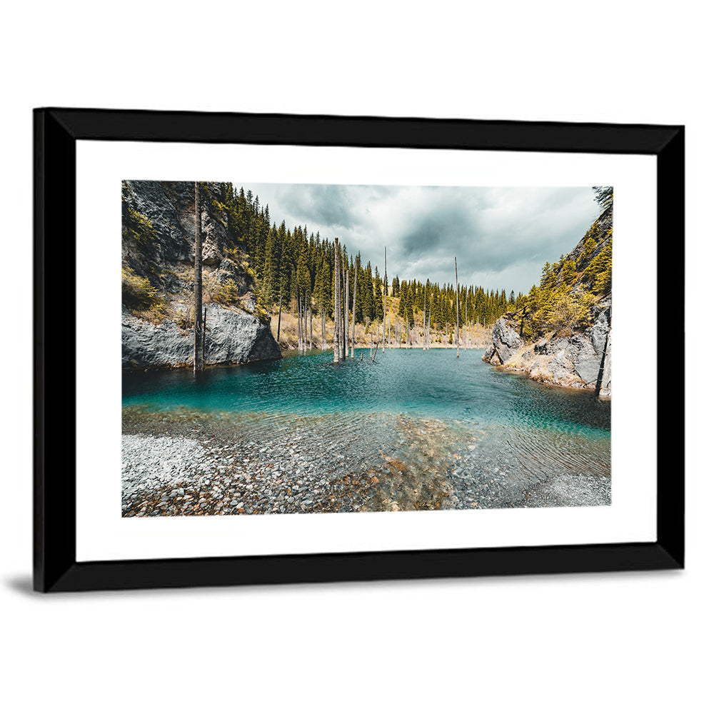 Sunken Forest at Kaindy Lake Wall Art