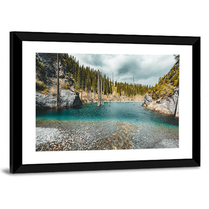 Sunken Forest at Kaindy Lake Wall Art