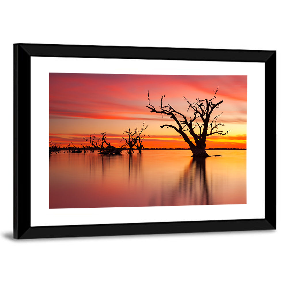 Lake Bonney Sunset Reflections Wall Art