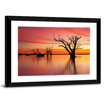 Lake Bonney Sunset Reflections Wall Art