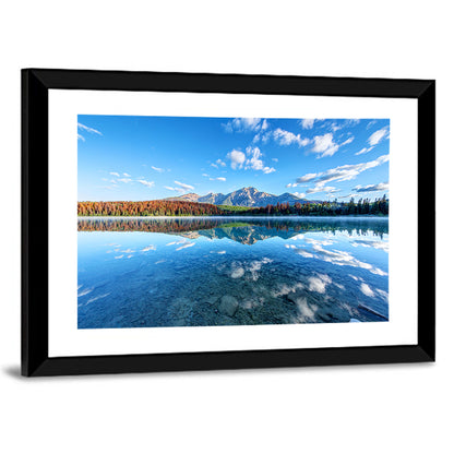 Patricia Lake Autumn Reflection Wall Art