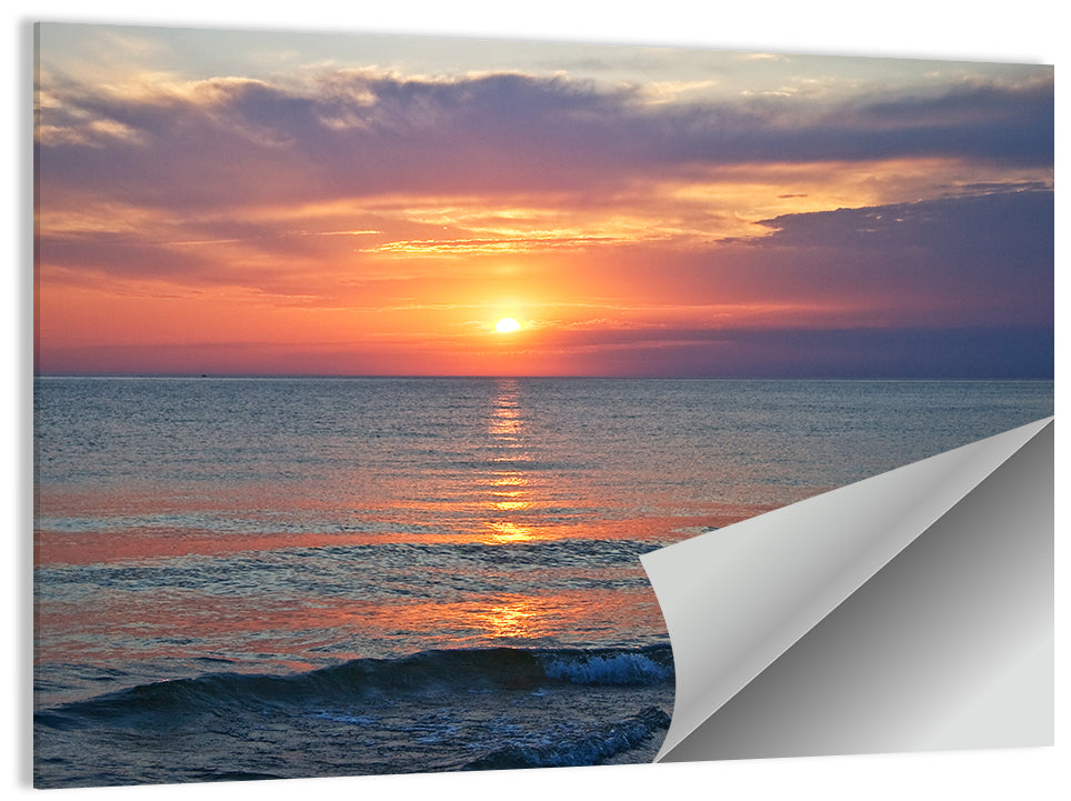 Lake Michigan Sunset Reflection Wall Art