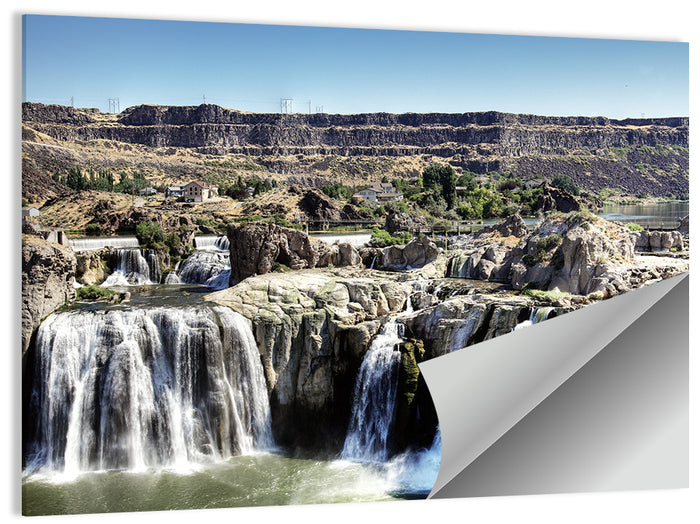 Shoshone Falls, Twin Falls Idaho Wall Art as a poster print
