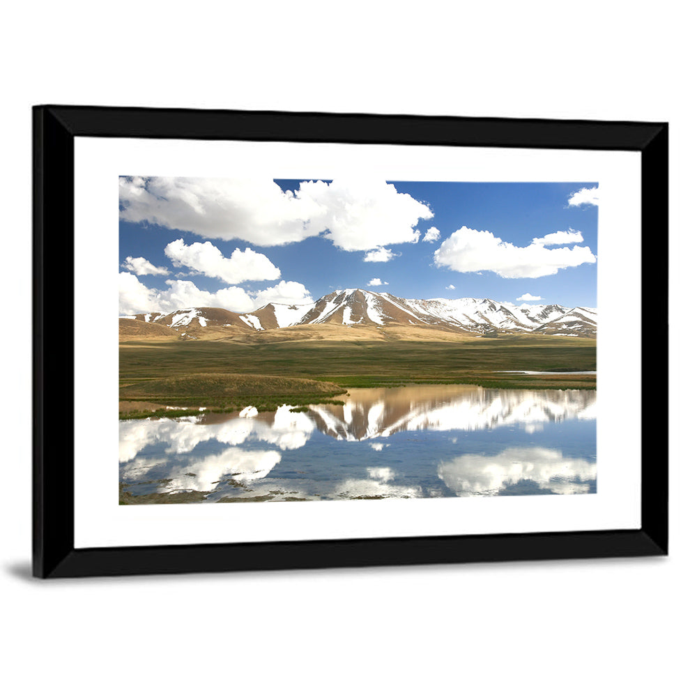 Song Kul Lake Reflection Wall Art
