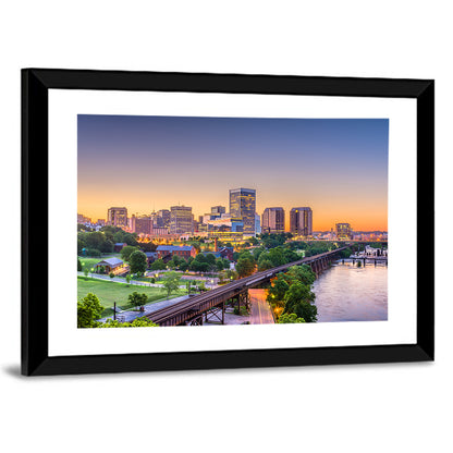 Richmond Skyline at Golden Hour Wall Art