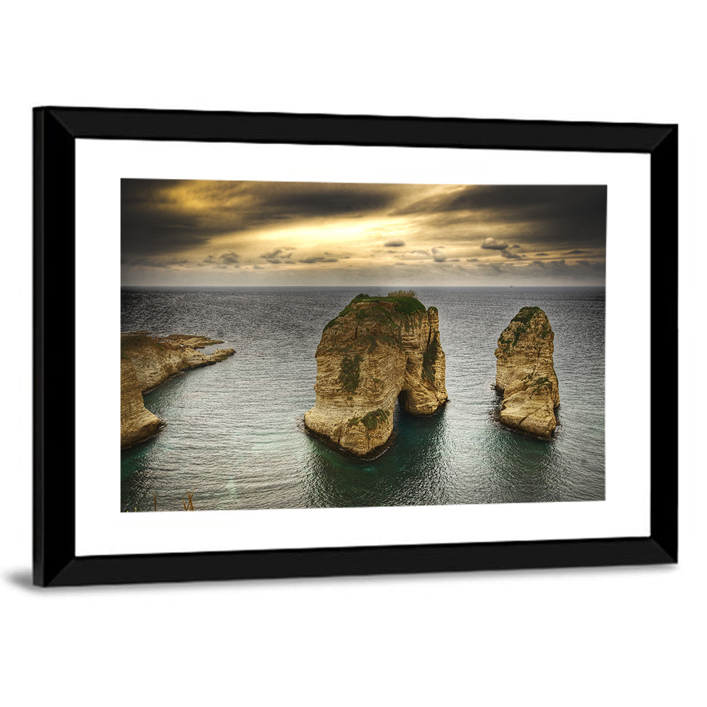 Pigeon Rocks, Raouché Wall Art