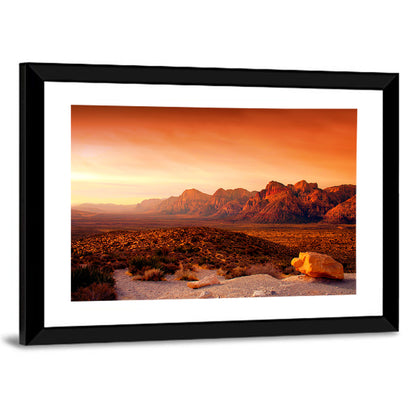 Red Rock Canyon Sunset Wall Art