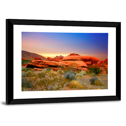 Red Rock Canyon Sunset Wall Art