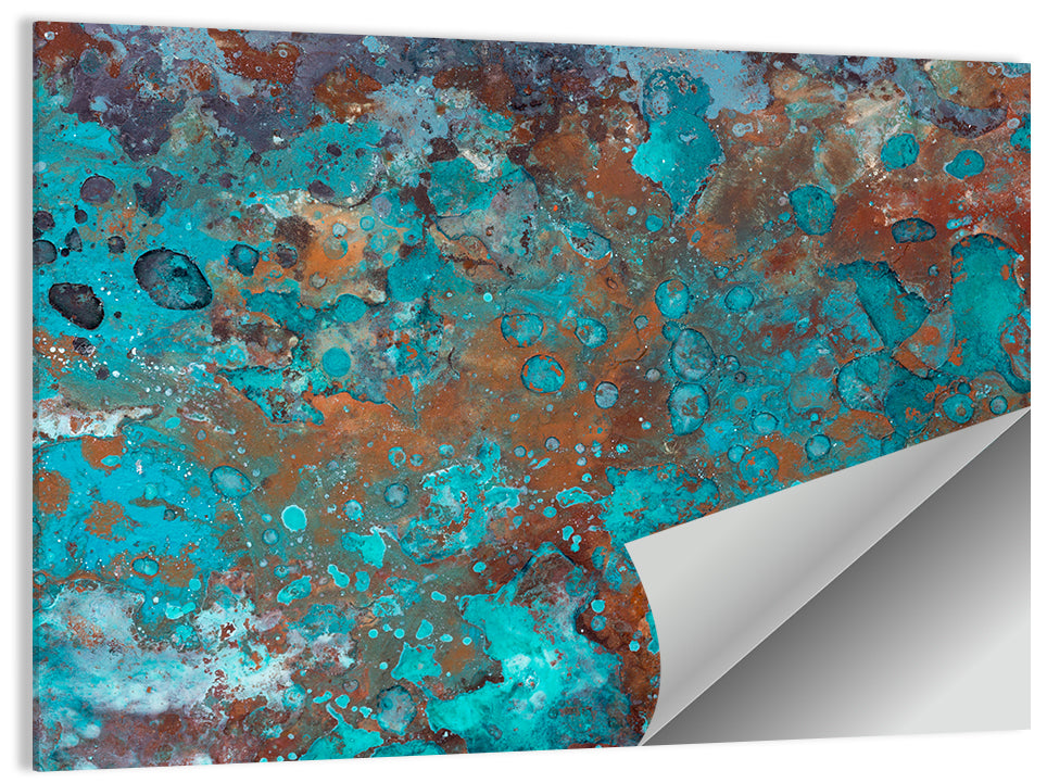 Oxidized Metal Abstract Texture Wall Art