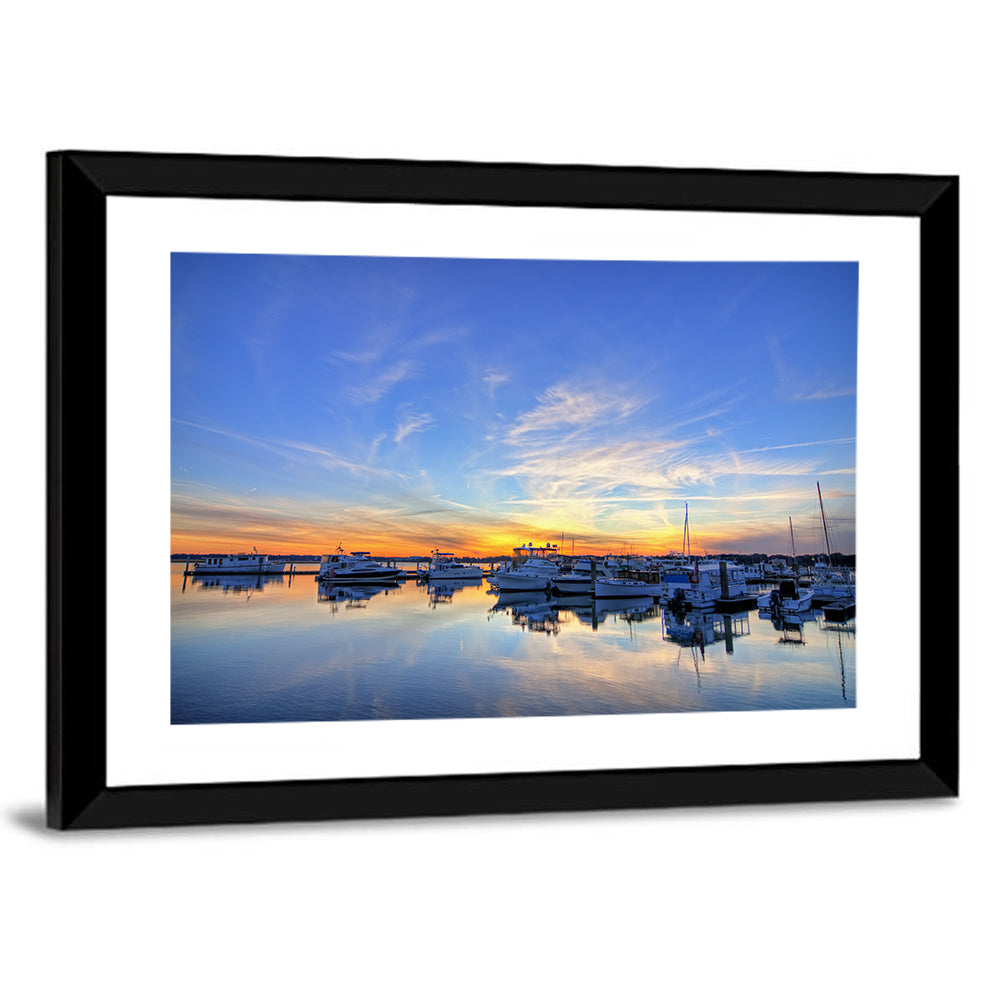 Marina at Golden Hour Wall Art